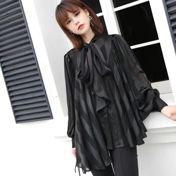 skirt long-sleeve female blouse 2021 autumn fashion chiffon bowknot white women's shirts neck lace lantern, Black
skirt long-sleeve female blouse 2021 autumn fashion chiffon bowknot white women's shirts neck lace lantern, Black