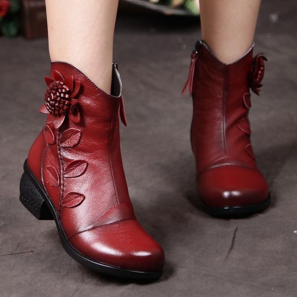 boots vintage style women full grain leather winter shoes handmade genuine woman ankle, Black
boots vintage style women full grain leather winter shoes handmade genuine woman ankle, Black