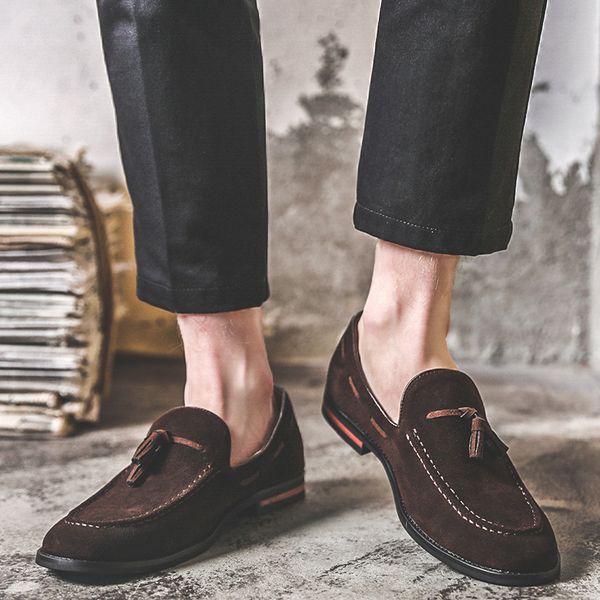 suede leather men loafer shoes fashion male boat shoes casual shoes man party wedding footwear, Black
suede leather men loafer shoes fashion male boat shoes casual shoes man party wedding footwear, Black