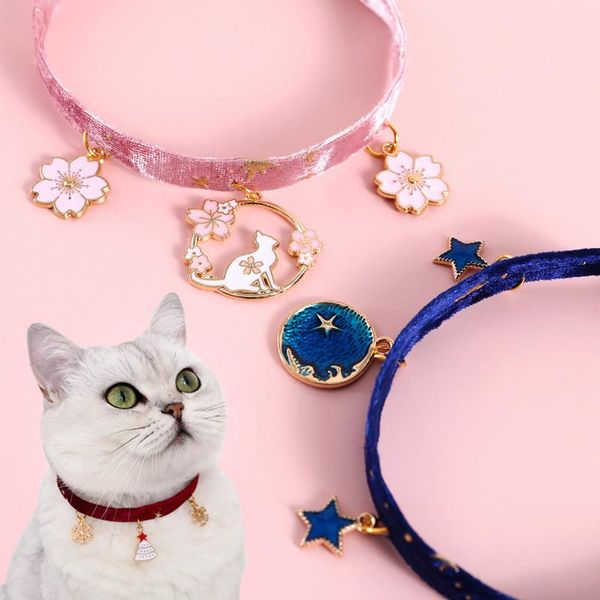 cat collars & leads s-m velvet bronzing star adjustable kitten necklace cats puppy collar with fishbone/snowflake/starry sky pendant pets su
cat collars & leads s-m velvet bronzing star adjustable kitten necklace cats puppy collar with fishbone/snowflake/starry sky pendant pets su