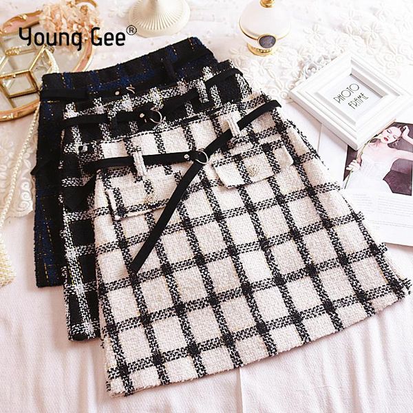 skirts younggee vintage autumn crystal button fringe tweed plaid mini skirt women 2021 fashion a line back zipper ladies casual, Black
skirts younggee vintage autumn crystal button fringe tweed plaid mini skirt women 2021 fashion a line back zipper ladies casual, Black