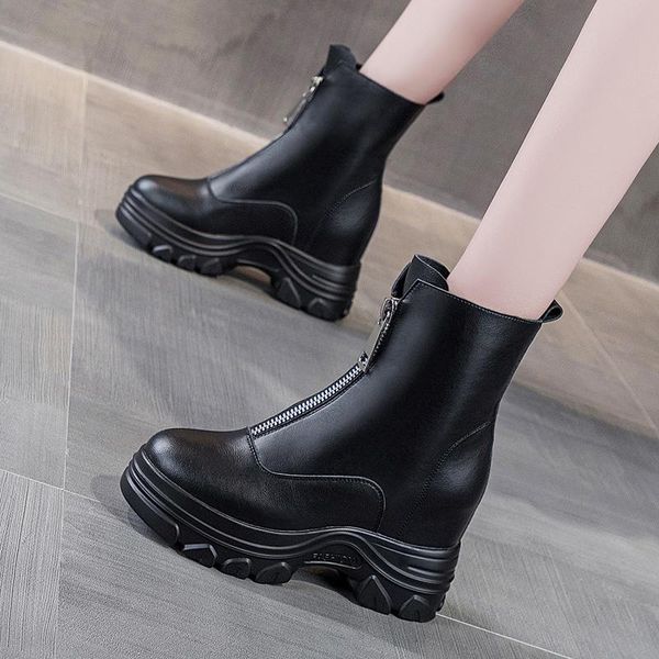 boots british thick female bottom wind 2021 front zipper middle tube thin small single spring and autumn, Black
boots british thick female bottom wind 2021 front zipper middle tube thin small single spring and autumn, Black