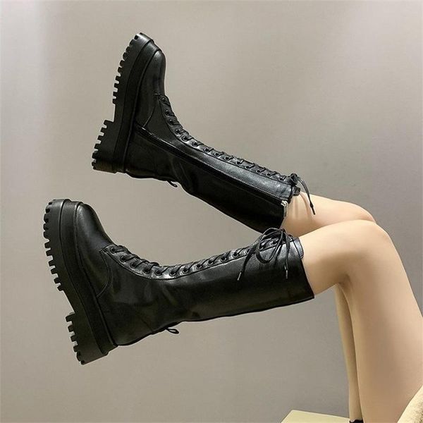 boots black motorcycle women's fall / winter 2021 thick soled lace up versatile high tube knight
boots black motorcycle women's fall / winter 2021 thick soled lace up versatile high tube knight