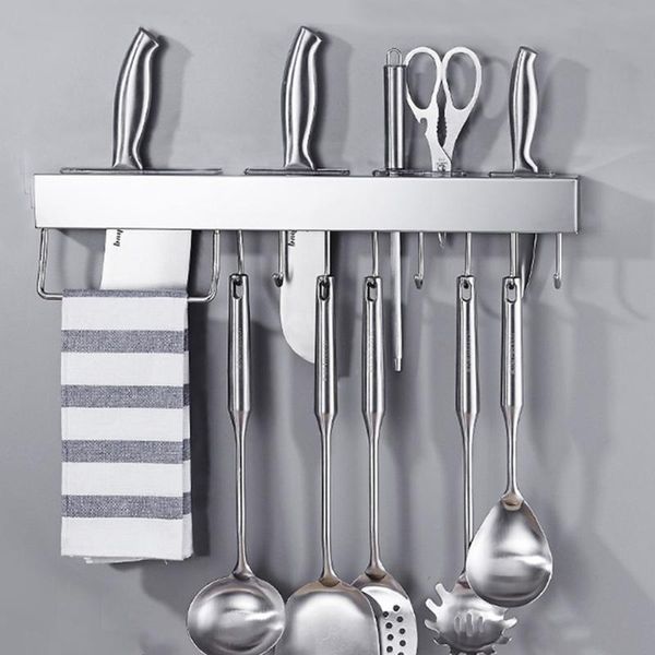 cutlery rack hanger wall mounted with hooks stainless steel multifunctional kitchen utensil holder space saving no drilling storage & organi
cutlery rack hanger wall mounted with hooks stainless steel multifunctional kitchen utensil holder space saving no drilling storage & organi