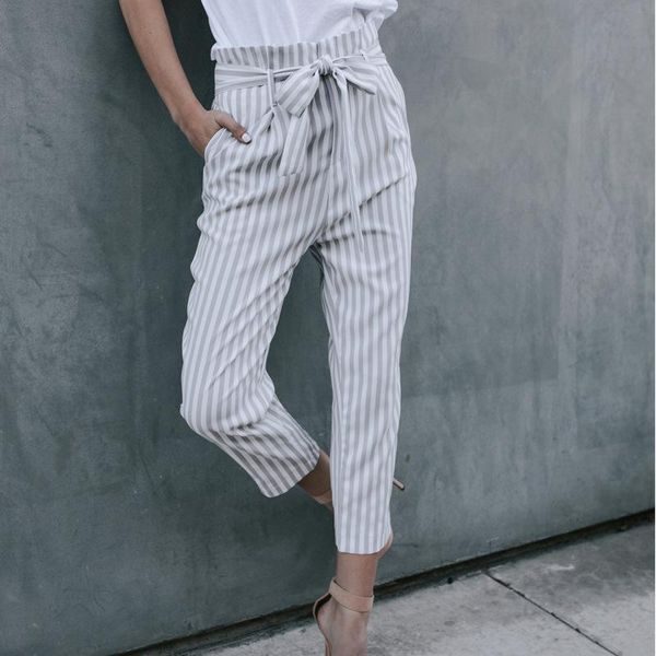 women's pants & capris white stripe casual women fashion bottom sash high waist wide leg elastic summer, Black;white
women's pants & capris white stripe casual women fashion bottom sash high waist wide leg elastic summer, Black;white