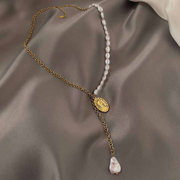 xianlan659 crystal pearl grey half metal wafer senior feeling necklace ins cold atmosphere quality clavicle necklace web celebrity, Silver
xianlan659 crystal pearl grey half metal wafer senior feeling necklace ins cold atmosphere quality clavicle necklace web celebrity, Silver