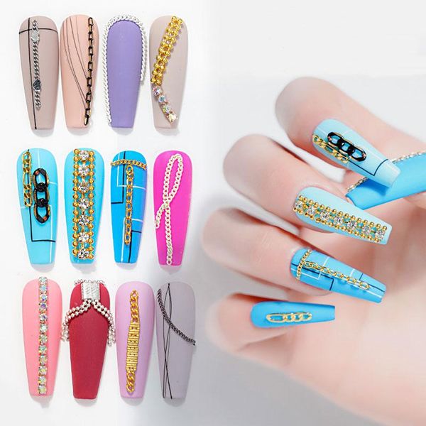 nail art decorations 12 grids metal chain fashion crystal stud decoration golden silver uv gel polished diy charm 3d claw, Silver;gold
nail art decorations 12 grids metal chain fashion crystal stud decoration golden silver uv gel polished diy charm 3d claw, Silver;gold