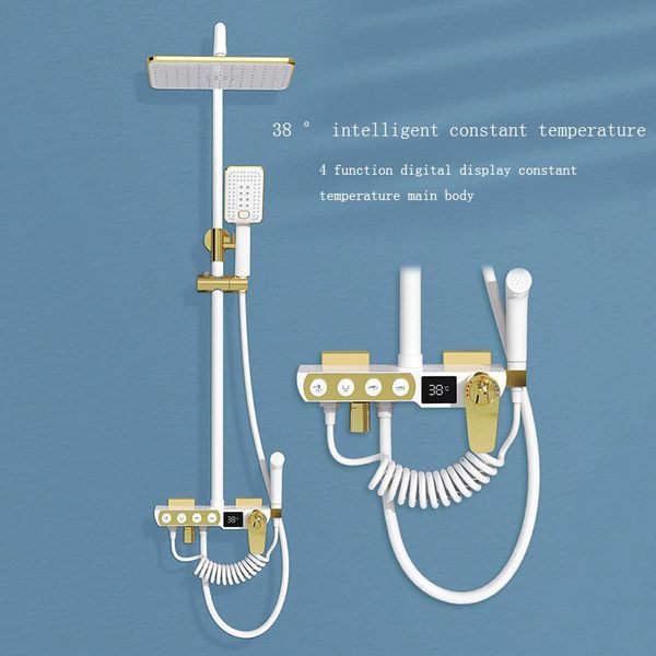 bathroom shower sets all copper black gold set household intelligent constant temperature
bathroom shower sets all copper black gold set household intelligent constant temperature