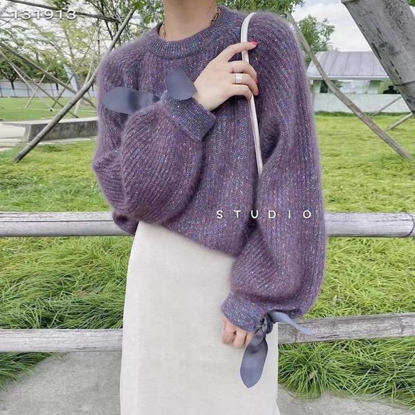 women's sweaters edition gentle wind of fund 2021 autumn sleeve bowknot raccoon fur handmade sequins garment female, White;black
women's sweaters edition gentle wind of fund 2021 autumn sleeve bowknot raccoon fur handmade sequins garment female, White;black