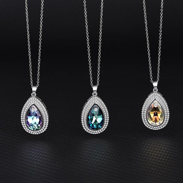 chains explosive s925 sterling silver fashion high-grade austrian crystal necklace women's simple pendant collarbone chain
chains explosive s925 sterling silver fashion high-grade austrian crystal necklace women's simple pendant collarbone chain