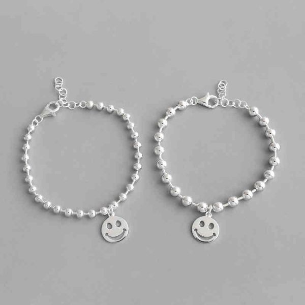 sterling sier 925 fashion jewelry minority smiling face round beaded ball chain bracelet, Golden;silver
sterling sier 925 fashion jewelry minority smiling face round beaded ball chain bracelet, Golden;silver