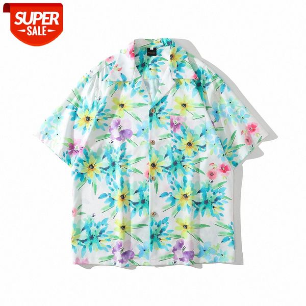 short-sleeved floral shirt male casual loose japanese retro weiyi beach couple #yd6i, White;black
short-sleeved floral shirt male casual loose japanese retro weiyi beach couple #yd6i, White;black