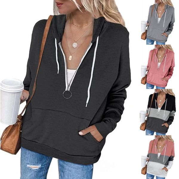 women's hoodies & sweatshirts express 2021 european and american autumn winter cross-border wear solid color long sleeve hooded wearing, Black
women's hoodies & sweatshirts express 2021 european and american autumn winter cross-border wear solid color long sleeve hooded wearing, Black