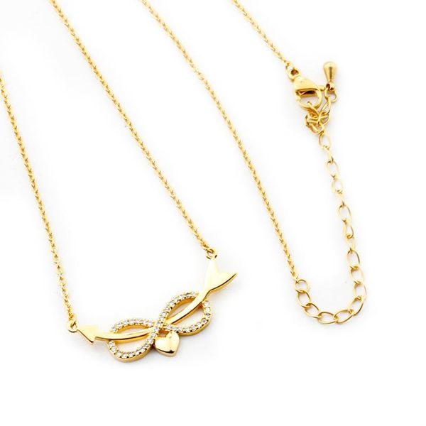 fashion cupid arrow cz stone infinity knot pendant necklace gifts for lovers tiny heart women girls good luck jewelry necklaces, Silver
fashion cupid arrow cz stone infinity knot pendant necklace gifts for lovers tiny heart women girls good luck jewelry necklaces, Silver