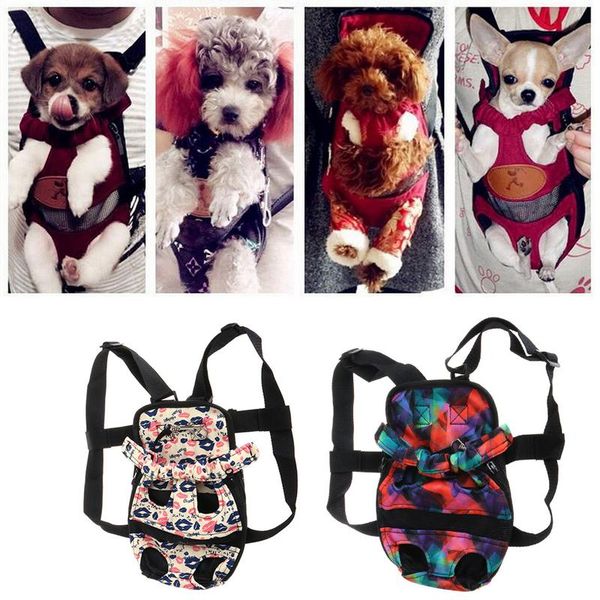 pet dog cat backpack carrier puppy pouch front bag back pack legs out car seat covers