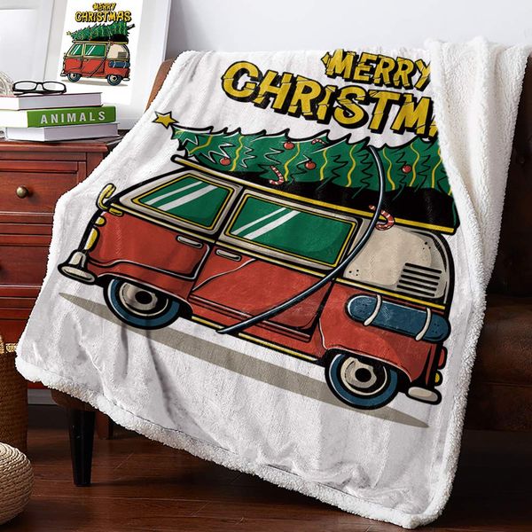 retro tour bus with xmas tree sherpa flannel throw blankets thick reversible plush fleece blanket for bed couch sofa decor merry
retro tour bus with xmas tree sherpa flannel throw blankets thick reversible plush fleece blanket for bed couch sofa decor merry