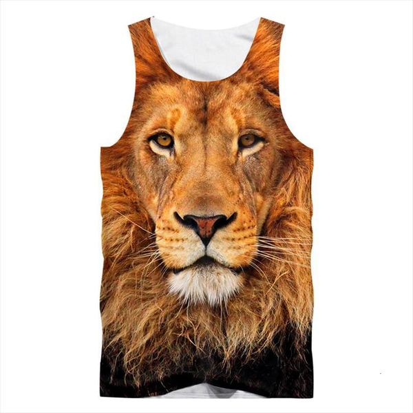 eu size tank homme men gyms 3d sleeveless shirt animal printed lion summer casual plus male fitness vest, White;black
eu size tank homme men gyms 3d sleeveless shirt animal printed lion summer casual plus male fitness vest, White;black