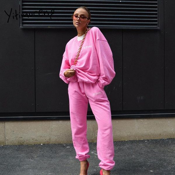 women's two piece pants yitimuceng 2 sets womens outfits pink o-neck long sleeve sweatshirts t-shirt pencil casual fashion suit autumn, White
women's two piece pants yitimuceng 2 sets womens outfits pink o-neck long sleeve sweatshirts t-shirt pencil casual fashion suit autumn, White