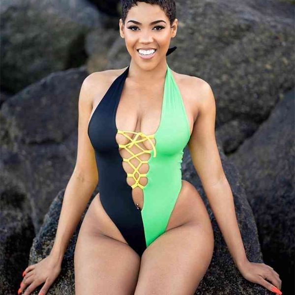 multicolor splicing bikini bodysuits summer halter sleeveless swim wear front hollow out slim mini overalls bs1030 210720, Black;white
multicolor splicing bikini bodysuits summer halter sleeveless swim wear front hollow out slim mini overalls bs1030 210720, Black;white