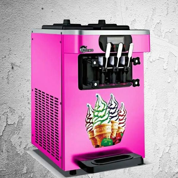 ice cream making machine commercial automatic three-color deskr22 / r410