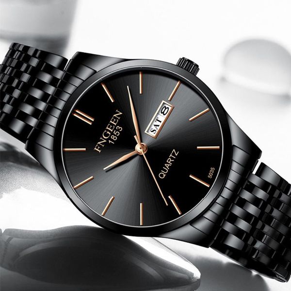 wristwatches fngeen black watch men 2021 fashion business quartz-watch date week calendar display wristwatch steel waterproof luminous clock, Slivery;brown
wristwatches fngeen black watch men 2021 fashion business quartz-watch date week calendar display wristwatch steel waterproof luminous clock, Slivery;brown