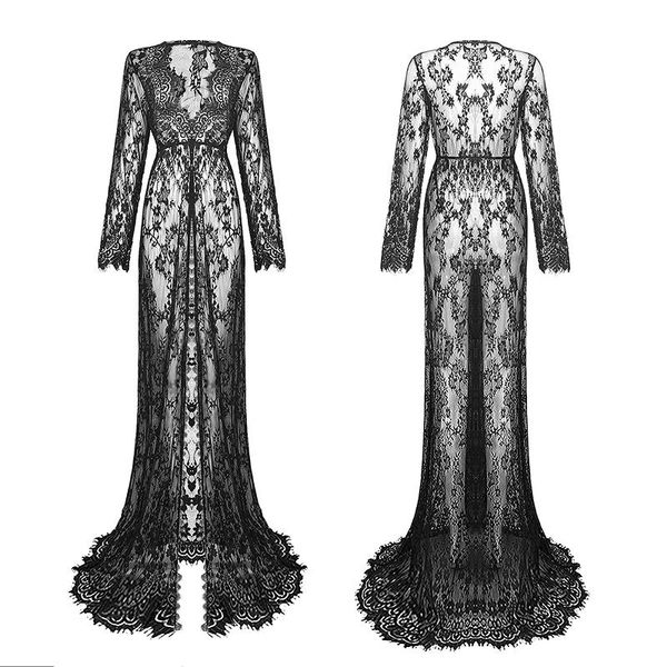 women pregnant po lace dress long maternity evening pography dresses see-through casual, Black;gray
women pregnant po lace dress long maternity evening pography dresses see-through casual, Black;gray