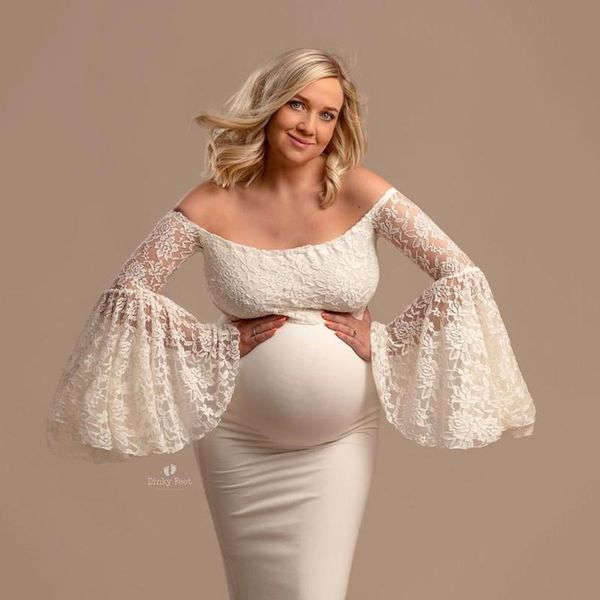 lace pagoda sleeve dresses pography maternity props fishtail for po shoot pregnancy clothes, White
lace pagoda sleeve dresses pography maternity props fishtail for po shoot pregnancy clothes, White