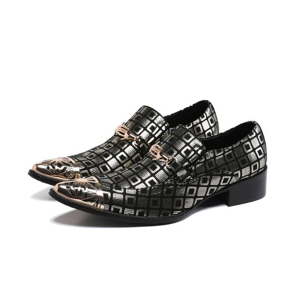 dress shoes silver and black plaid oxford men genuine leather business geometric slip on party metal point toe suit
dress shoes silver and black plaid oxford men genuine leather business geometric slip on party metal point toe suit