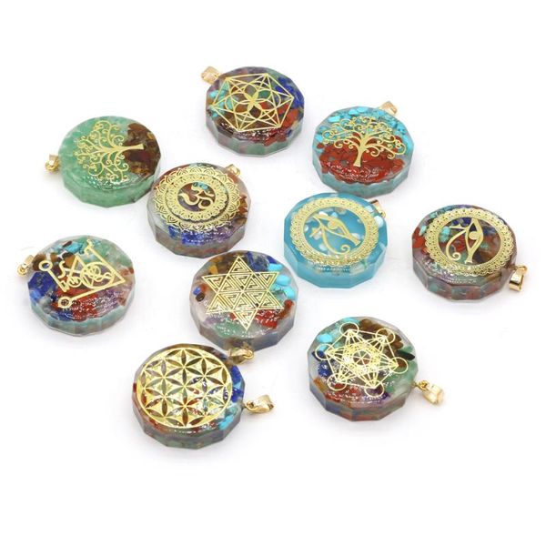 charms natural stone seven chakra pendant high-quality fashion round for jewelry making diy necklace earring accessories 34x34mm, Bronze;silver
charms natural stone seven chakra pendant high-quality fashion round for jewelry making diy necklace earring accessories 34x34mm, Bronze;silver