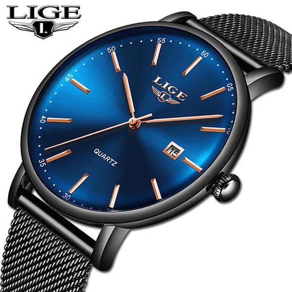 wristwatches lige mens watches sports watch slim mesh date waterproof quartz for men blue clock relogio masculino+box, Slivery;brown
wristwatches lige mens watches sports watch slim mesh date waterproof quartz for men blue clock relogio masculino+box, Slivery;brown