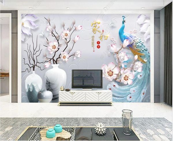 wallpapers 3d wallpaper custom po mural on the wall embossed modern flower peacock living room decoration for walls in rolls
wallpapers 3d wallpaper custom po mural on the wall embossed modern flower peacock living room decoration for walls in rolls