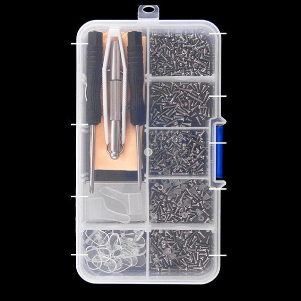 sunglasses frames 1 set stainless steel glasses repair tool kit with screwdriver tweezer screws nose pads eyeglasses eyewear accessories, Silver
sunglasses frames 1 set stainless steel glasses repair tool kit with screwdriver tweezer screws nose pads eyeglasses eyewear accessories, Silver