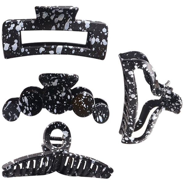 hair clips & barrettes cosyoo 4pcs claw clip for women black plastic large size hairpins girls elegant accessories, Golden;silver
hair clips & barrettes cosyoo 4pcs claw clip for women black plastic large size hairpins girls elegant accessories, Golden;silver