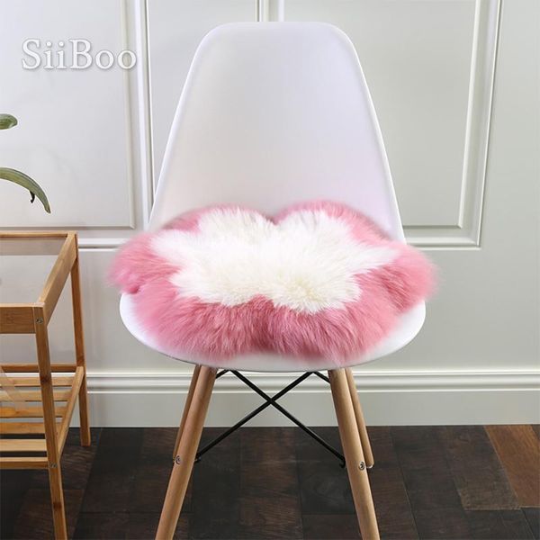 cushion/decorative pillow coffee pink grey 100% wool plush long fur round chair seat cushion home decor coussin de chaise sp5456
cushion/decorative pillow coffee pink grey 100% wool plush long fur round chair seat cushion home decor coussin de chaise sp5456
