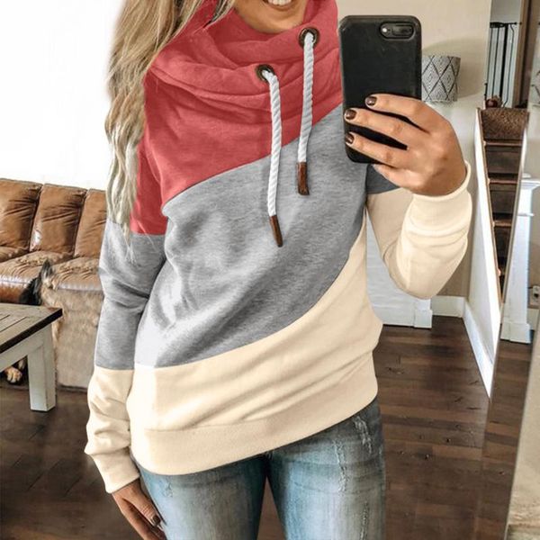 women's jackets 2021 women autumn winter gradient patchwork hooded sweatshirt drawstring long sleeve harajuku pocket hoodie, Black;brown
women's jackets 2021 women autumn winter gradient patchwork hooded sweatshirt drawstring long sleeve harajuku pocket hoodie, Black;brown
