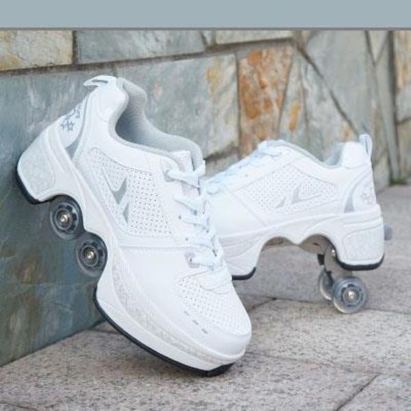boots deformation breathable parkour shoes women's four-wheel running skating children double roller skates, Black
boots deformation breathable parkour shoes women's four-wheel running skating children double roller skates, Black