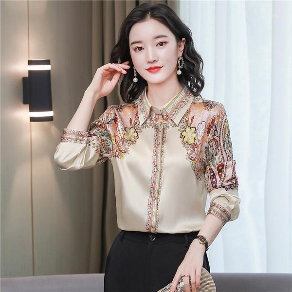 women's blouses & shirts tingyili women spring vintage floral silk korean elegant office wear button up shirt ladies retro beige black, White
women's blouses & shirts tingyili women spring vintage floral silk korean elegant office wear button up shirt ladies retro beige black, White