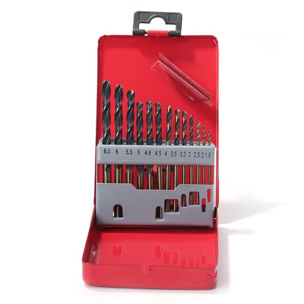 professional hand tool sets 13pcs portable twist drill bits 1.5-6.5mm 13 type combination set with storage box hex holder handle bit power r
professional hand tool sets 13pcs portable twist drill bits 1.5-6.5mm 13 type combination set with storage box hex holder handle bit power r