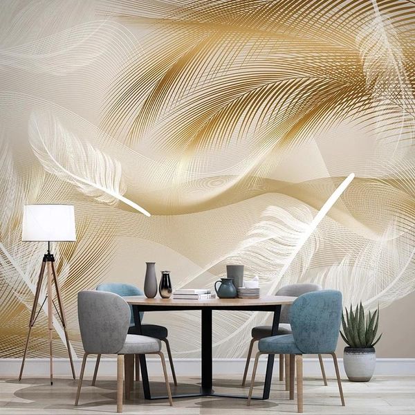 custom po self adhesive wallpaper feather 3d golden lines mural living room tv sofa bedroom abstract art painting waterproof wallpapers
custom po self adhesive wallpaper feather 3d golden lines mural living room tv sofa bedroom abstract art painting waterproof wallpapers