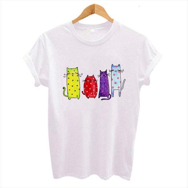 summer kawaii long neck cat womens cartoon colorful printed women white tees short sleeve
summer kawaii long neck cat womens cartoon colorful printed women white tees short sleeve