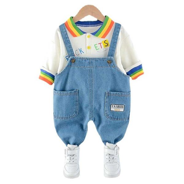 clothing sets children sportswear spring baby girls clothes boys cotton t-shirt overalls 2pcs/sets toddler casual costume kids tracksuits, White
clothing sets children sportswear spring baby girls clothes boys cotton t-shirt overalls 2pcs/sets toddler casual costume kids tracksuits, White
