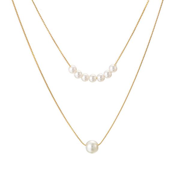 designer necklace luxury jewelry alloy knotted chain size pearl double layer choker for women pearl, Silver
designer necklace luxury jewelry alloy knotted chain size pearl double layer choker for women pearl, Silver