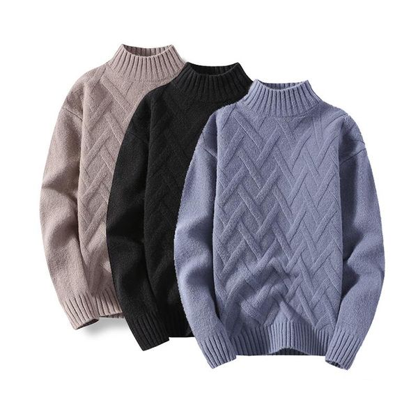 men's sweaters winter harajuku sweater casual thick round neck pullovers 2021 autumn outwear knitwear, White;black
men's sweaters winter harajuku sweater casual thick round neck pullovers 2021 autumn outwear knitwear, White;black
