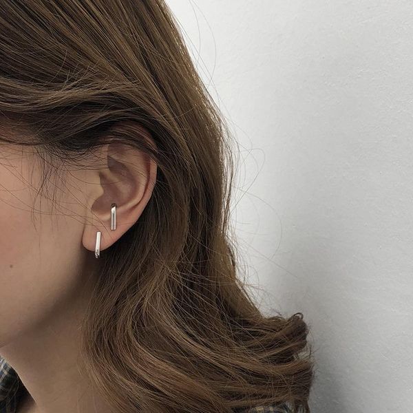 stud earrings for women minimalist line small female trendsetter foreign style cool personality handsome double hook, Golden;silver
stud earrings for women minimalist line small female trendsetter foreign style cool personality handsome double hook, Golden;silver