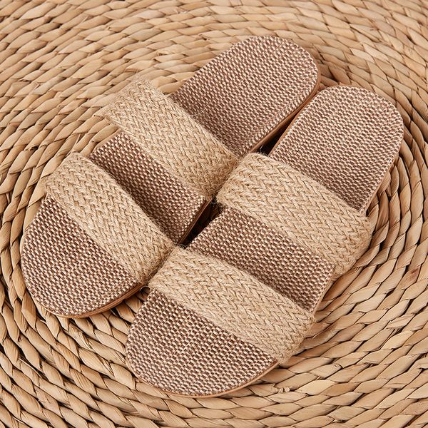 women indoor slippers home flax slides summer flat shoes woman house floor slippers breathable lovers bedroom shoes sh061202, Black
women indoor slippers home flax slides summer flat shoes woman house floor slippers breathable lovers bedroom shoes sh061202, Black