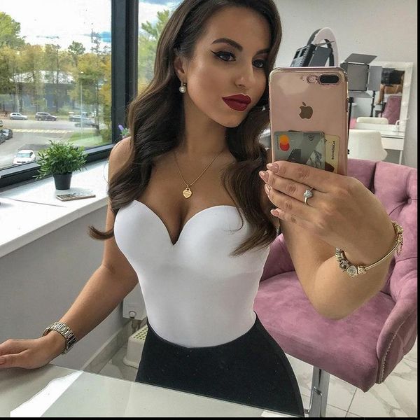 bodysuit backless summer clothes women rompers solid v neck thong nude bodycon club black body lady elegant seamless, Black;white
bodysuit backless summer clothes women rompers solid v neck thong nude bodycon club black body lady elegant seamless, Black;white