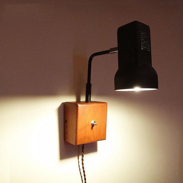 wall lamp vintage loft with switch. brief rocker arm lights bedroom sconce wooden base iron shade
wall lamp vintage loft with switch. brief rocker arm lights bedroom sconce wooden base iron shade