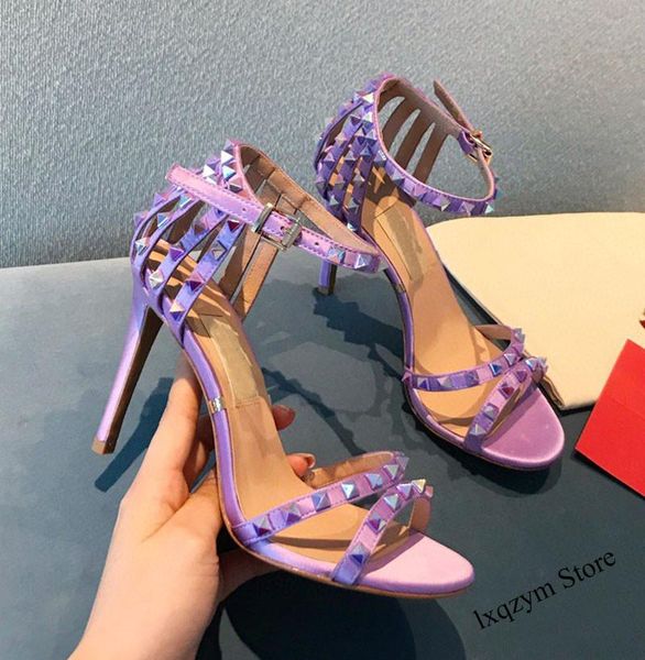 luxury super stilettos high heels women sandal rivets decor real silk sandals buckle strap party dancing shoes, Black
luxury super stilettos high heels women sandal rivets decor real silk sandals buckle strap party dancing shoes, Black