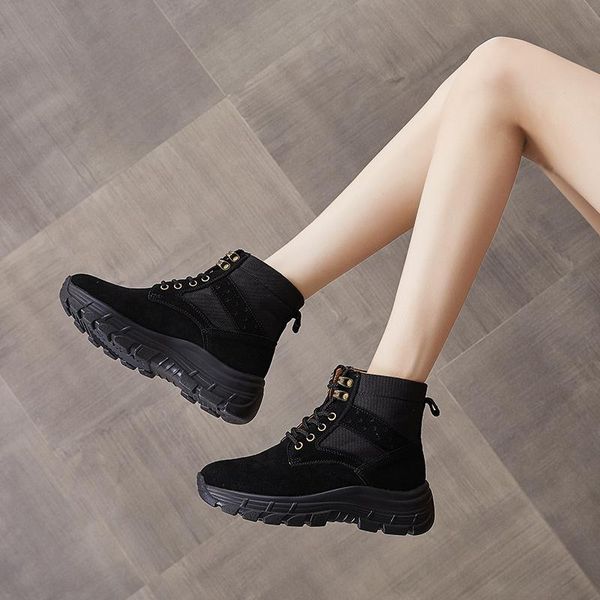 boots genuine leather women's ankle lace up woman for winter plus size 39-44 ladies luxury women shoes, Black
boots genuine leather women's ankle lace up woman for winter plus size 39-44 ladies luxury women shoes, Black