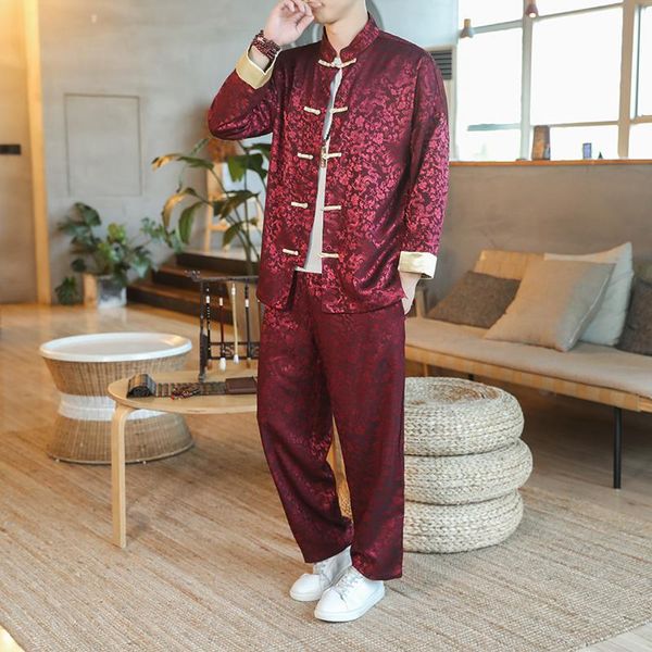 men's tracksuits -5xl large size tracksuit men autumn spring chinese hanfu set coat pants 2 piece sets streetwear elder year clothing, Gray
men's tracksuits -5xl large size tracksuit men autumn spring chinese hanfu set coat pants 2 piece sets streetwear elder year clothing, Gray